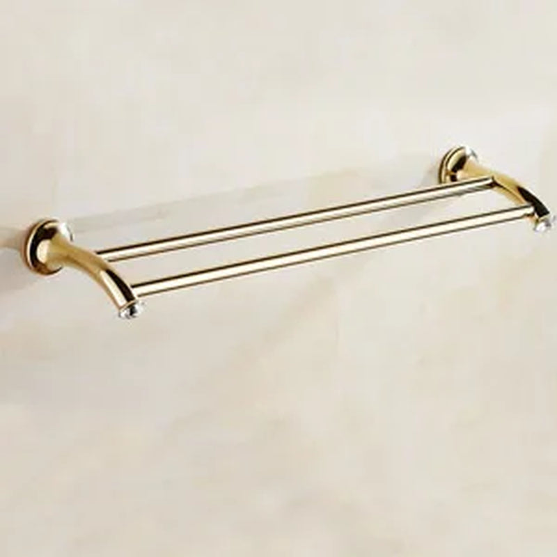 Stainless Steel Gold Plated Bathroom Hardware Set Towel Rack Toilet Paper Holder Towel Bar Hook Bathroom Accessories Set