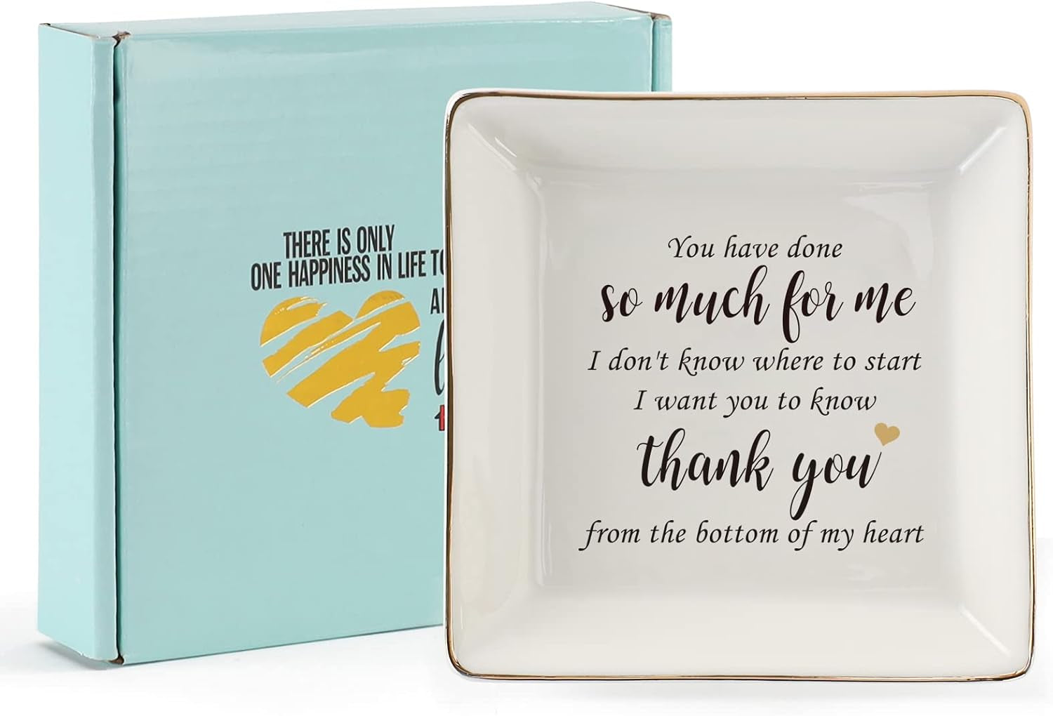 Ceramic Ring Dish Jewelry Tray for Mom Sister Friends, Ceramic