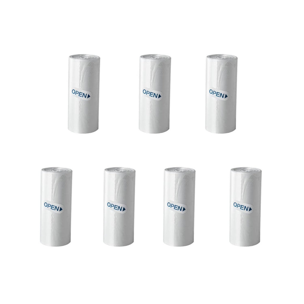 Mini Trash Can with Lid,Small Desk Trash Can,Countertop Mini Garbage Cans,Tiny Waste Basket,White,With 3 Roll Bags