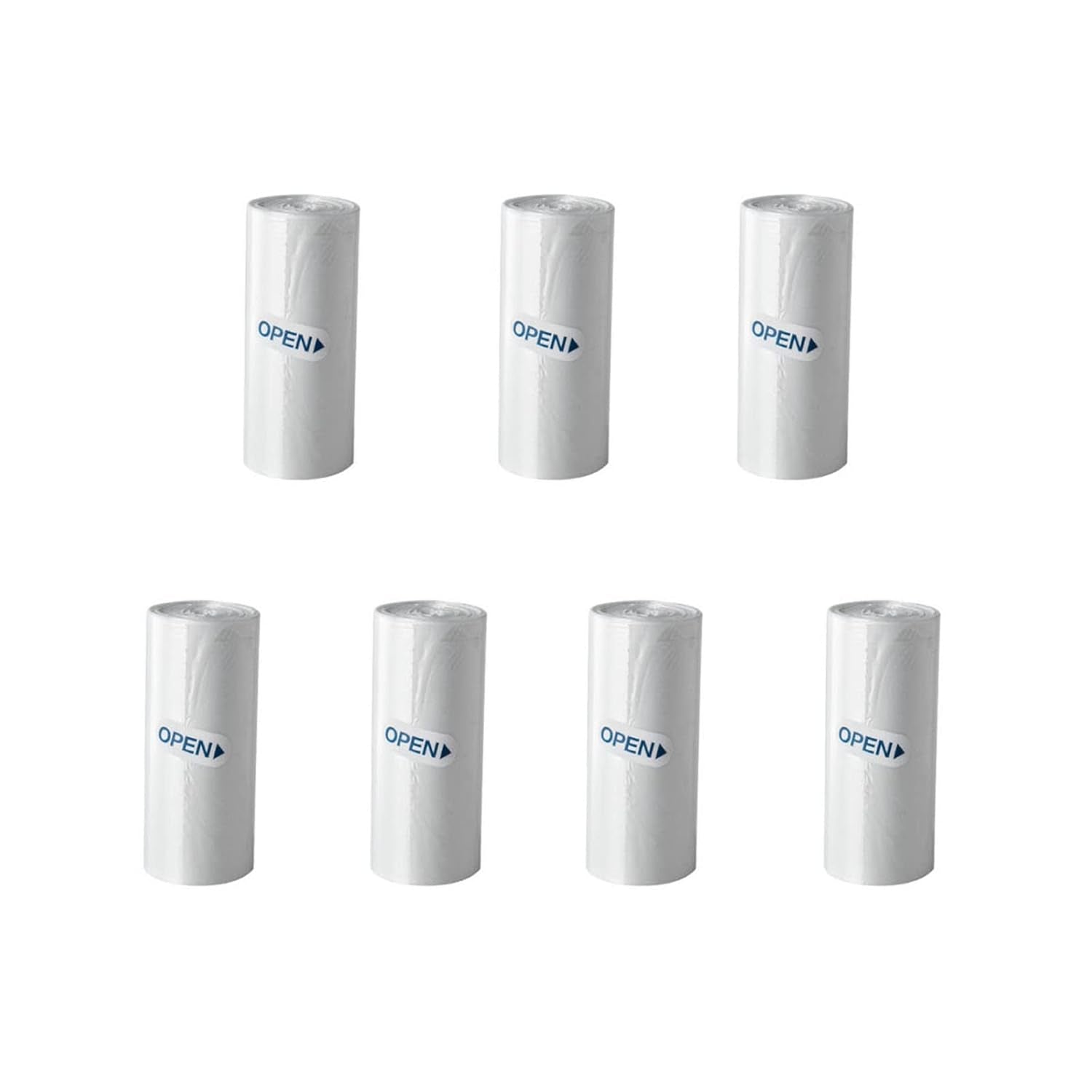 Mini Trash Can with Lid,Small Desk Trash Can,Countertop Mini Garbage Cans,Tiny Waste Basket,White,With 3 Roll Bags