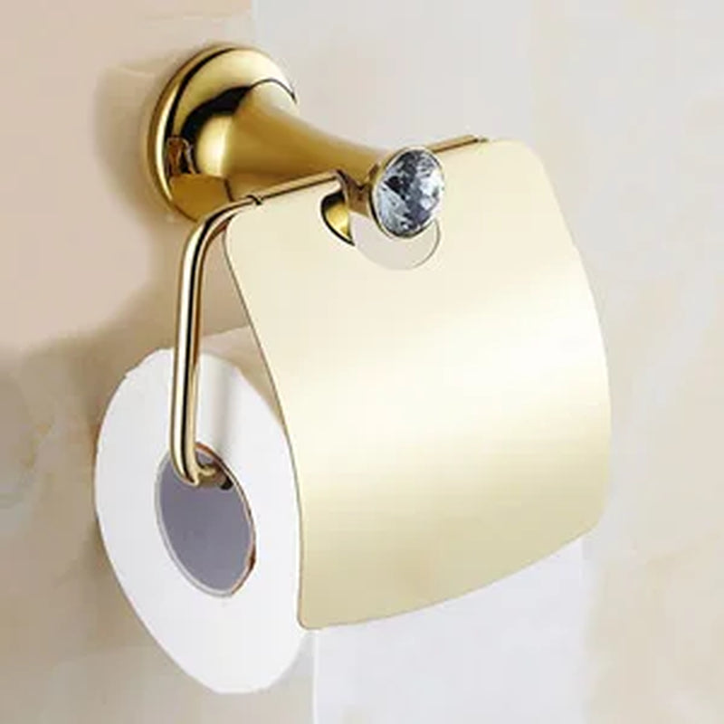 Stainless Steel Gold Plated Bathroom Hardware Set Towel Rack Toilet Paper Holder Towel Bar Hook Bathroom Accessories Set