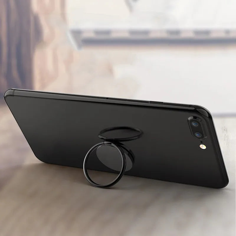 Luxury Metal Mobile Phone Ring Holder Telephone Cellular Support Accessories Magnetic Car Bracket Socket Stand for Mobile Phones