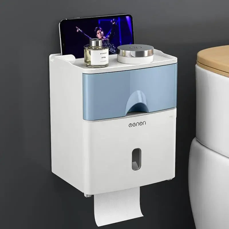 Panda Wall Mount Roll Paper Holder, Towel Tissue Holder, Tissue Hanger, WC, Kitchen, Bathroom Organizer, Accessories