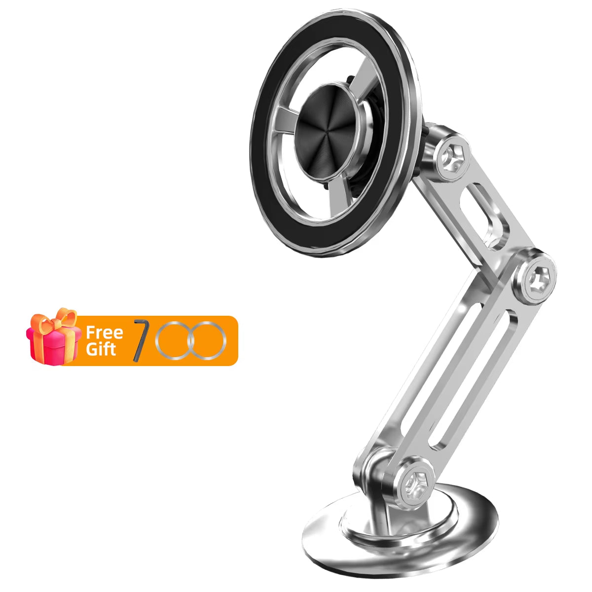 Mcgillon Magsafe 720 Rotate Metal Magnetic Car Phone Holder Foldable Phone Stand Air Vent Magnet Mount GPS Support for All Phone