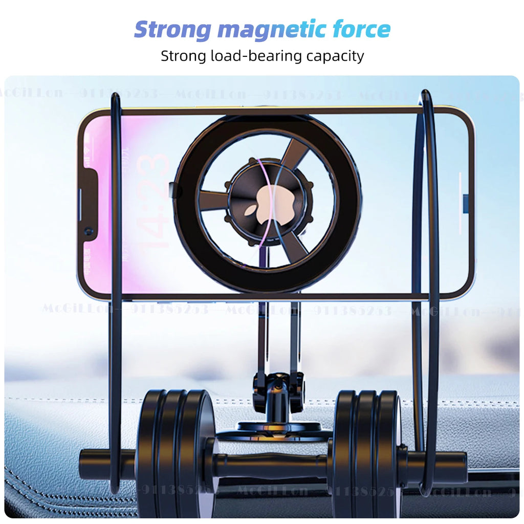 Mcgillon Magsafe 720 Rotate Metal Magnetic Car Phone Holder Foldable Phone Stand Air Vent Magnet Mount GPS Support for All Phone