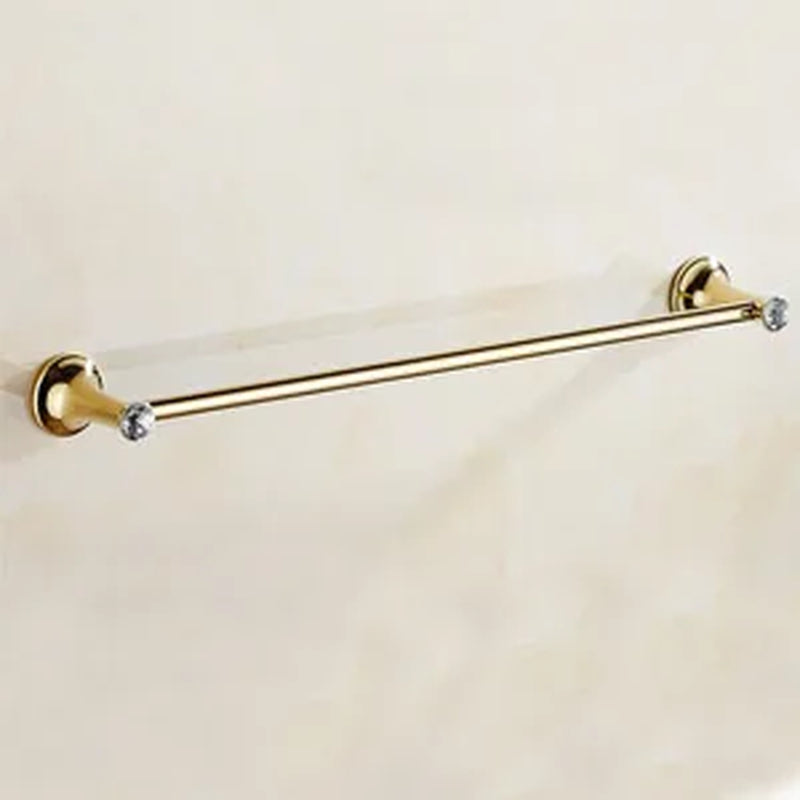 Stainless Steel Gold Plated Bathroom Hardware Set Towel Rack Toilet Paper Holder Towel Bar Hook Bathroom Accessories Set