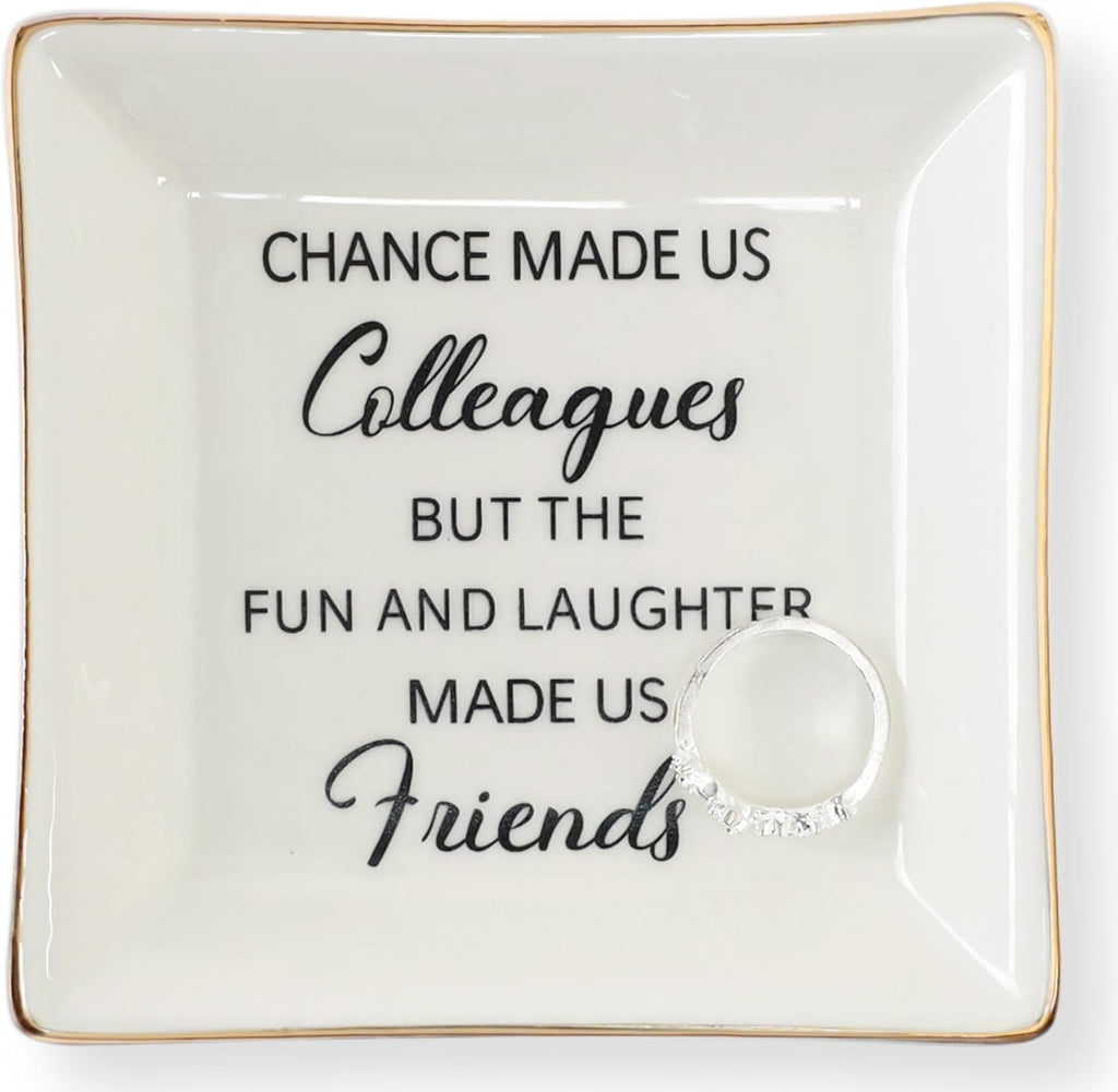 Ceramic Ring Dish Jewelry Tray for Mom Sister Friends, Ceramic