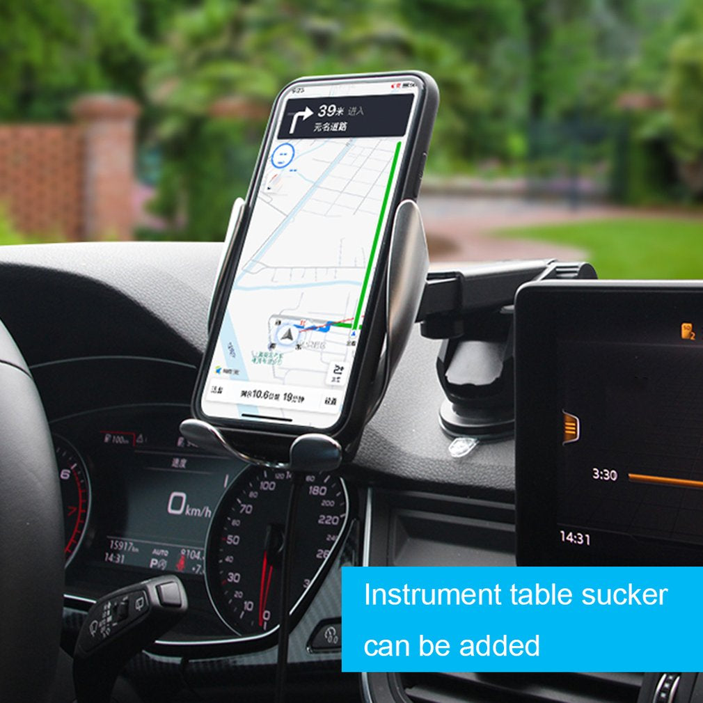 Car Wireless Charger 10W Induction Car Fast Wireless Charging with Car Phone Holder S5