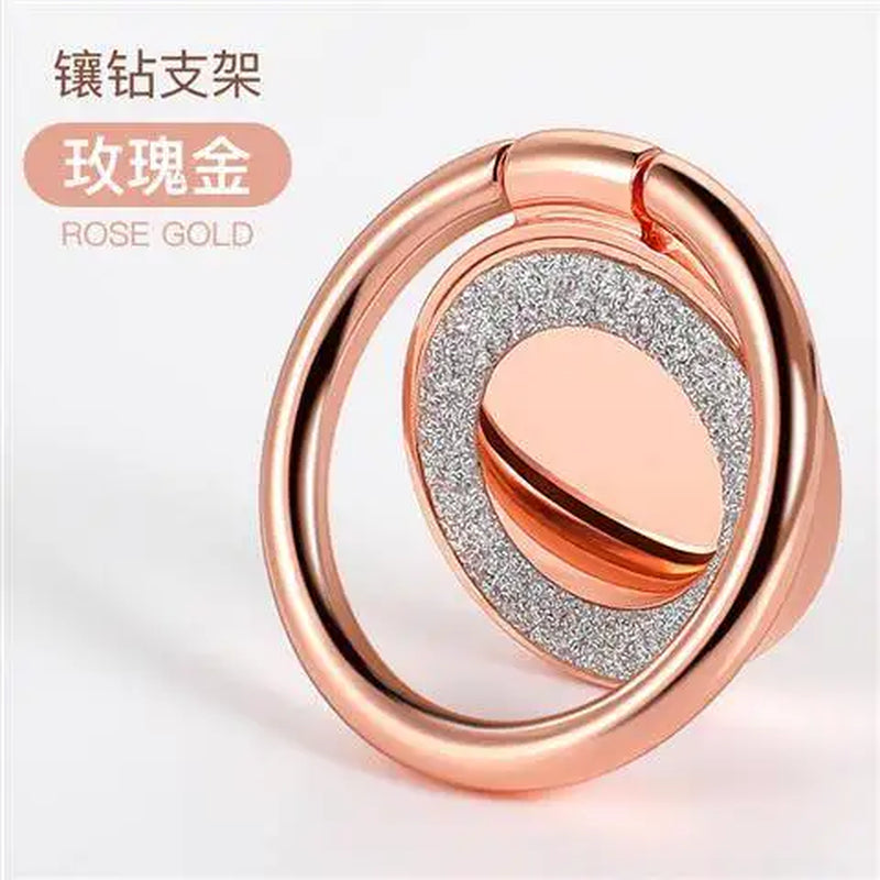 Luxury Metal Mobile Phone Ring Holder Telephone Cellular Support Accessories Magnetic Car Bracket Socket Stand for Mobile Phones