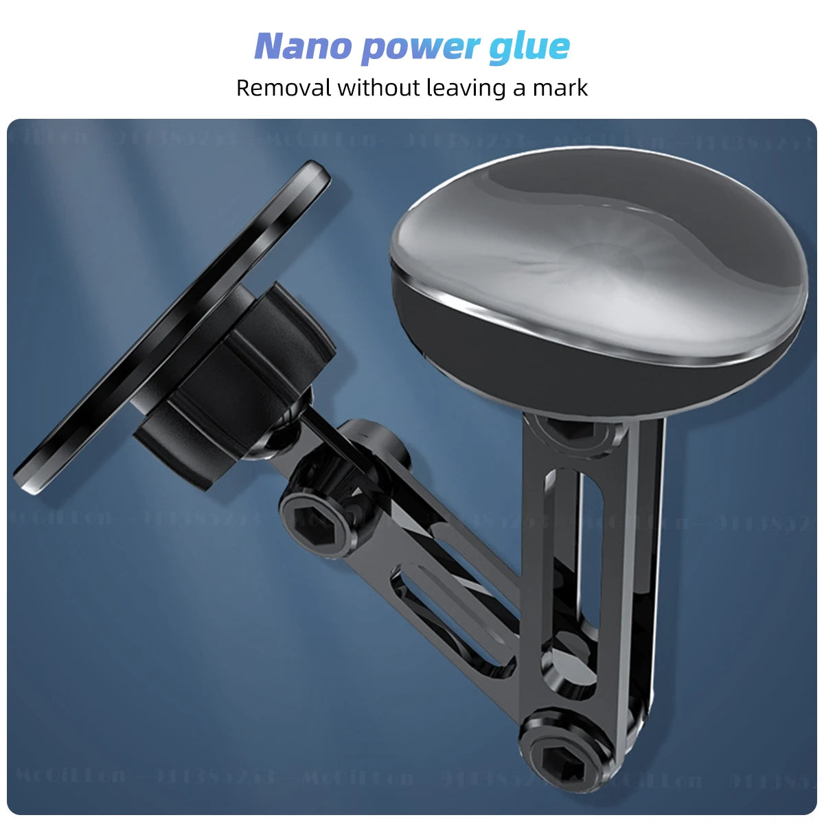 Mcgillon Magsafe 720 Rotate Metal Magnetic Car Phone Holder Foldable Phone Stand Air Vent Magnet Mount GPS Support for All Phone