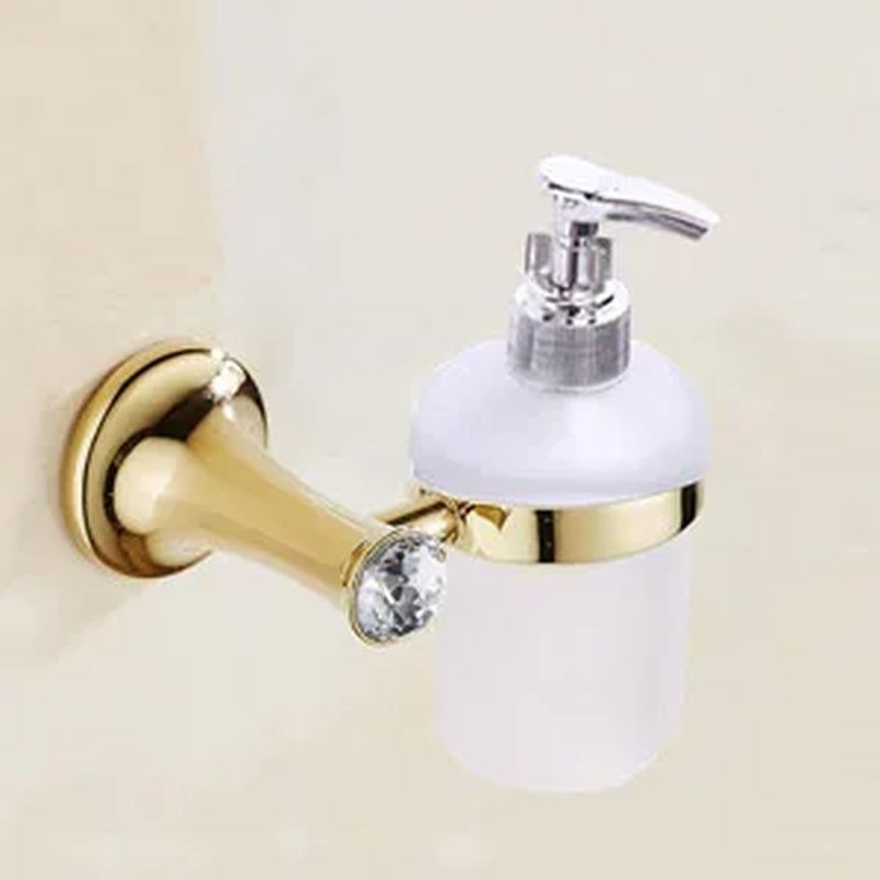 Stainless Steel Gold Plated Bathroom Hardware Set Towel Rack Toilet Paper Holder Towel Bar Hook Bathroom Accessories Set