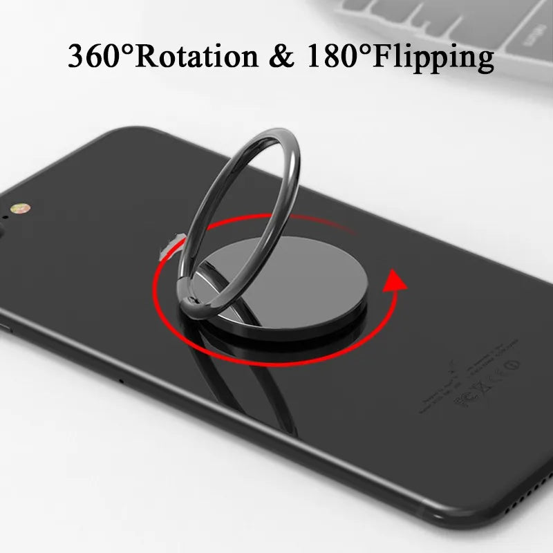 Luxury Metal Mobile Phone Ring Holder Telephone Cellular Support Accessories Magnetic Car Bracket Socket Stand for Mobile Phones