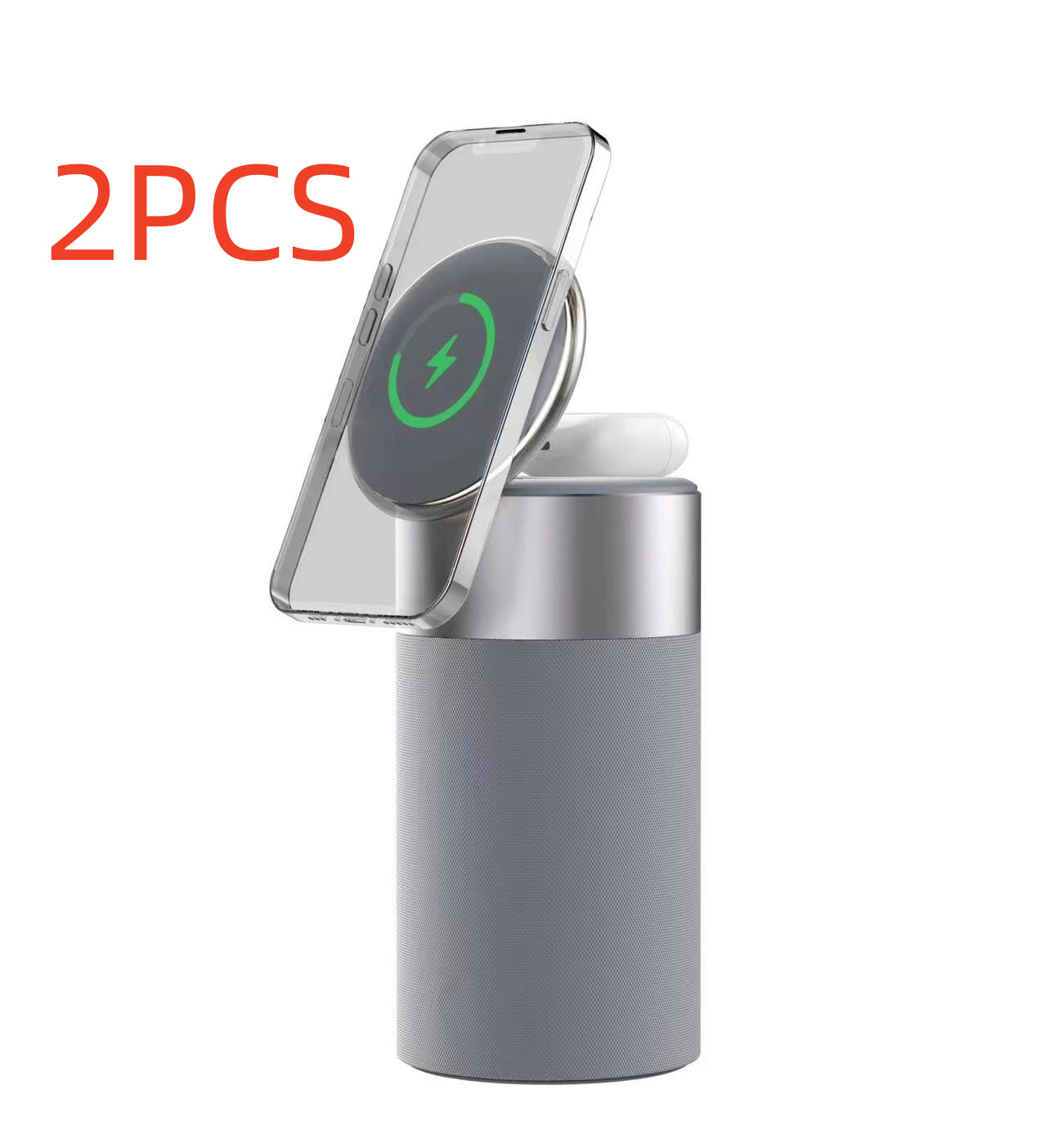 3 in 1 Multi-Function Iphone and Airpods Wireless Charger Portable Bluetooth Speaker with Touch Lamp for Home and Office