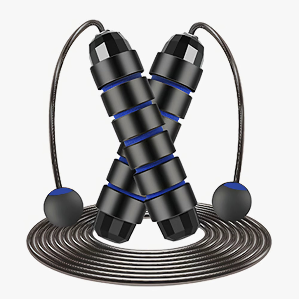 With Ball Bearings Adjustable Tangle-Free Speed Wire Jump Rope Workout with Foam Handles for Fitness Home Workouts and Slim Body