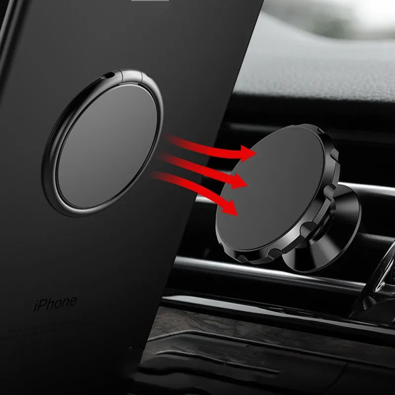 Luxury Metal Mobile Phone Ring Holder Telephone Cellular Support Accessories Magnetic Car Bracket Socket Stand for Mobile Phones